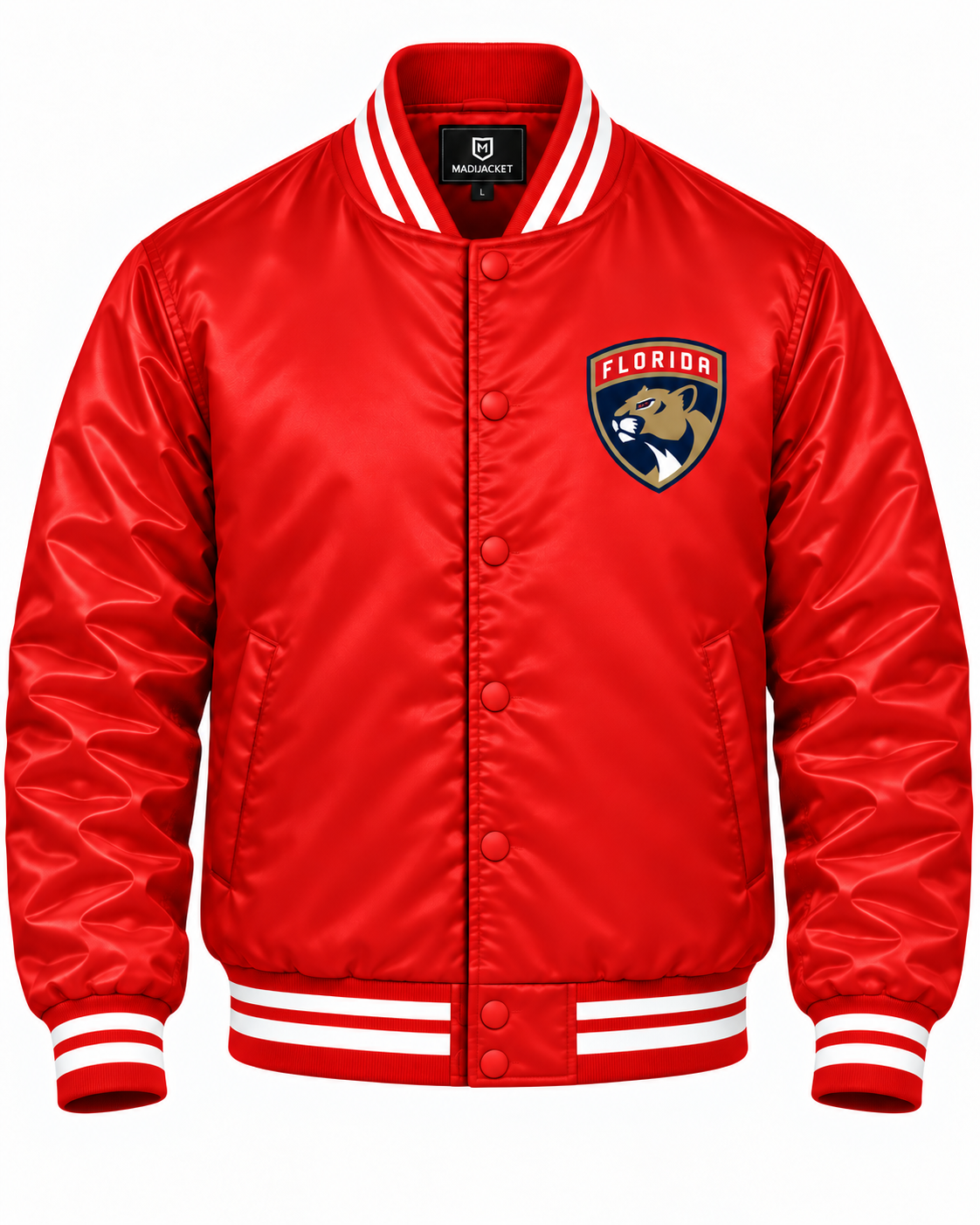 Florida Panthers Team Graphic Heavyweight Satin Jacket Secondary image