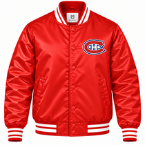 Montreal Canadiens Red Heavyweight Satin Jacket
