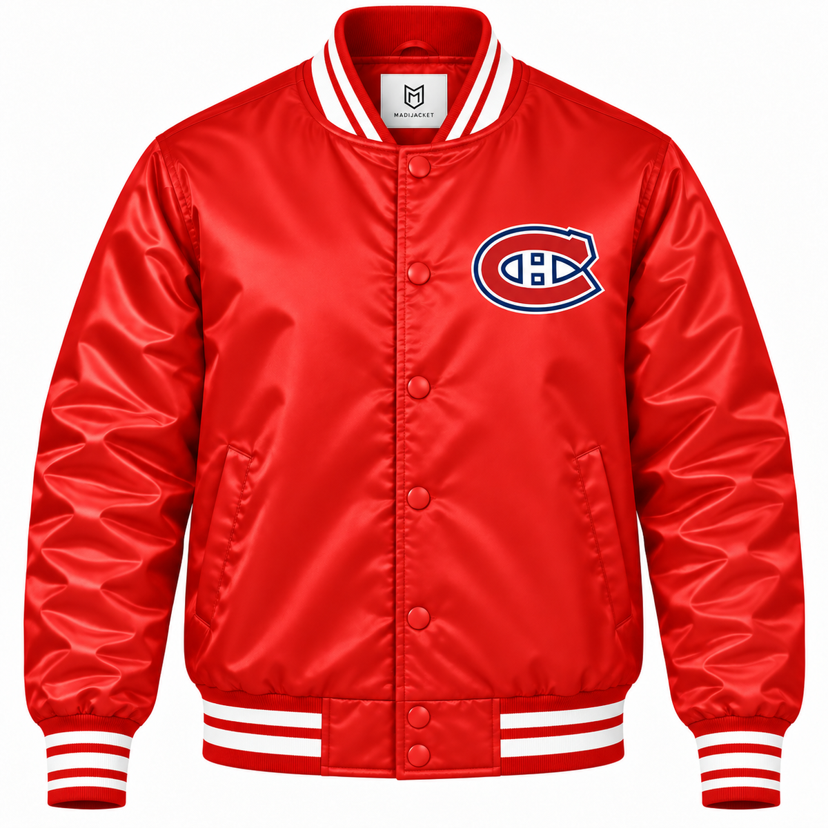 Montreal Canadiens Red Heavyweight Satin Jacket