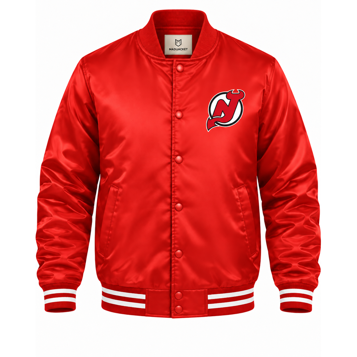 New Jersey Devils Team Graphic Heavyweight Satin Jacket Secondary image