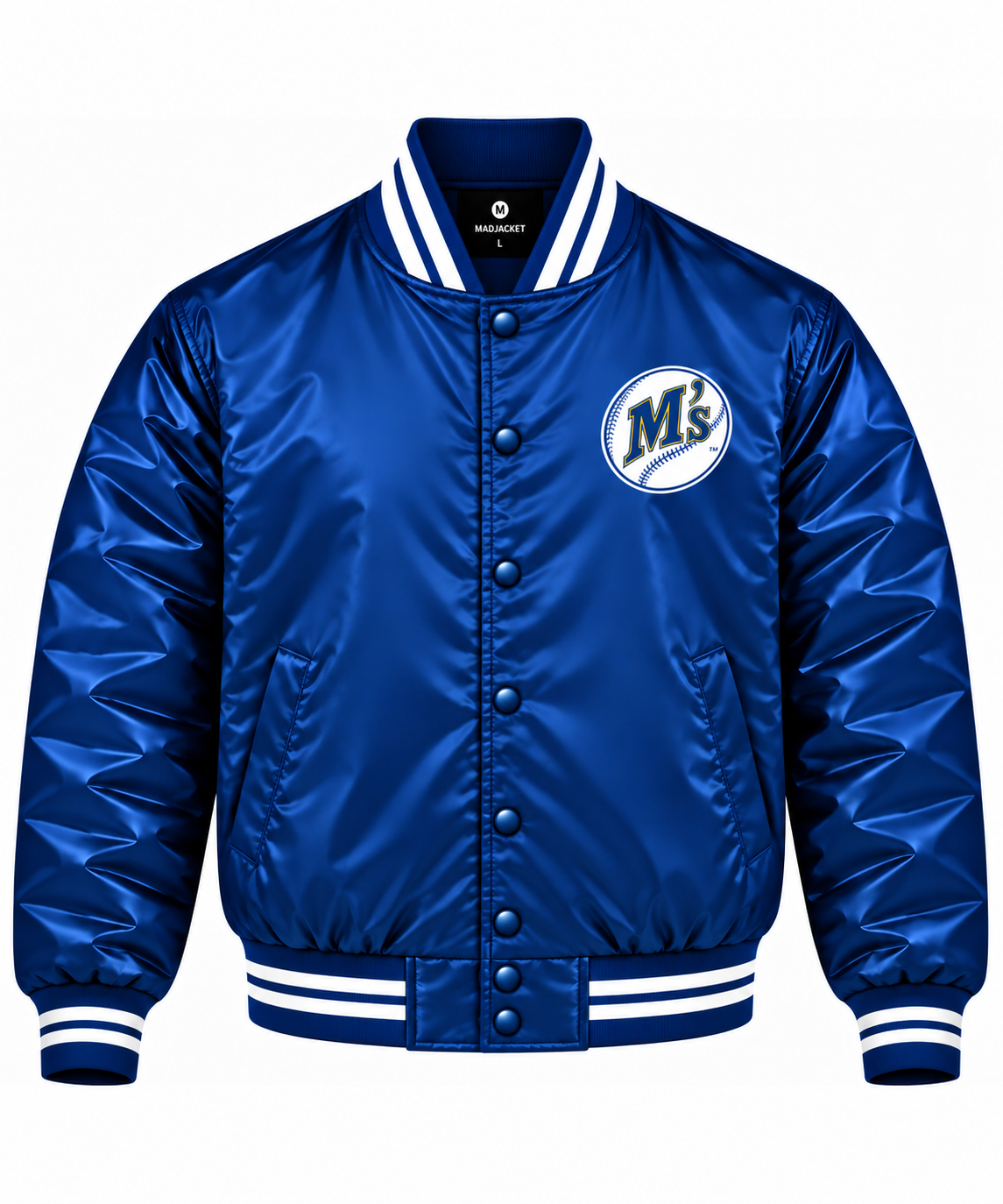Seattle Mariners Retro Heavyweight Satin Jacket Main image