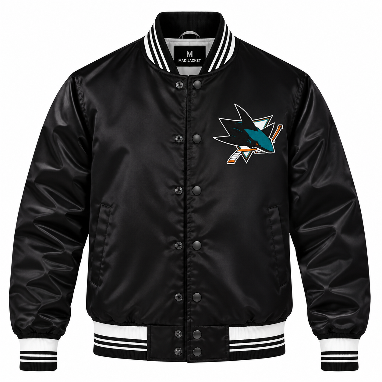 San Jose Sharks Heavyweight Satin Jacket Secondary image