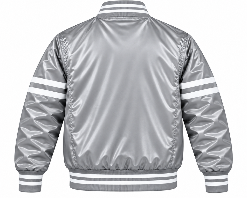 LA Dodgers Stripe Sleeves Heavyweight Satin Jacket
