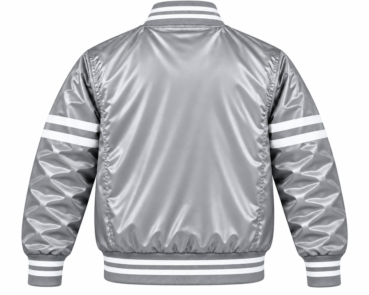 LA Dodgers Stripe Sleeves Heavyweight Satin Jacket