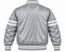 LA Dodgers Stripe Sleeves Heavyweight Satin Jacket