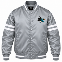 San Jose Sharks Team Graphic Heavyweight Satin Jacket