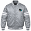 San Jose Sharks Gray Heavyweight Satin Jacket