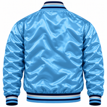 North Carolina Tar Heels Full Snap Heavyweight Satin Jacket