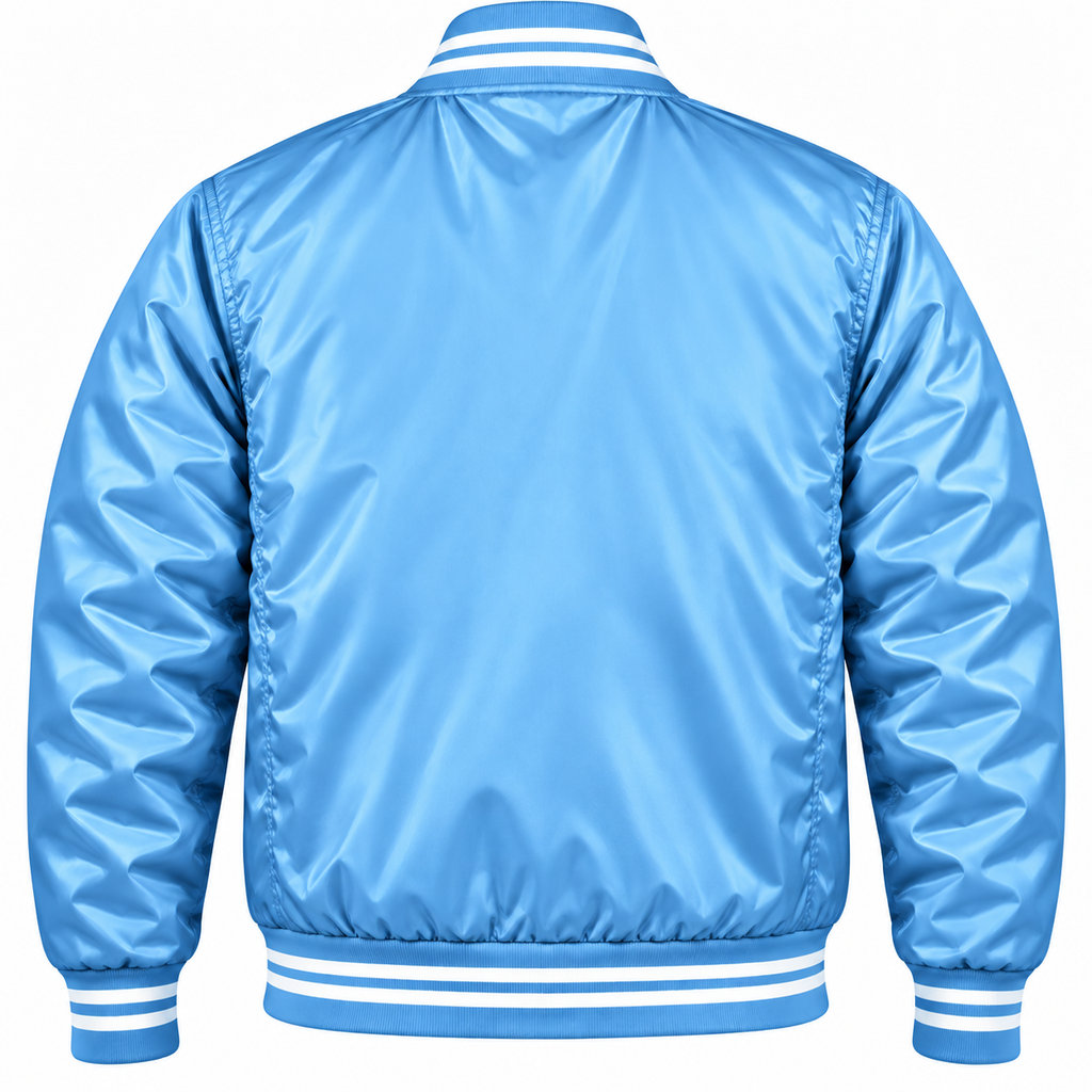 Chicago Cubs Blue Heavyweight Satin Jacket