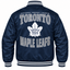 Toronto Maple Leafs NHL Heavyweight Satin Jacket Back View