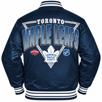Toronto Maple Leafs NHL Heavyweight Satin Jacket Back View