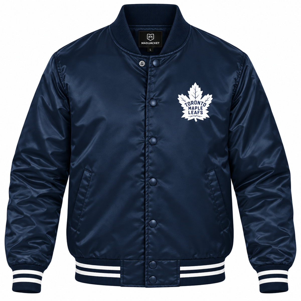 NHL Heavyweight Satin Jacket Front View