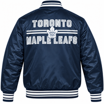 Toronto Maple Leafs NHL Heavyweight Satin Jacket Back View