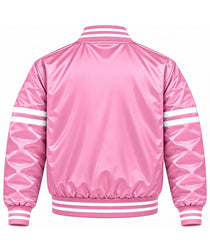 Kansas City Royals Stripe Sleeves Heavyweight Satin Jacket