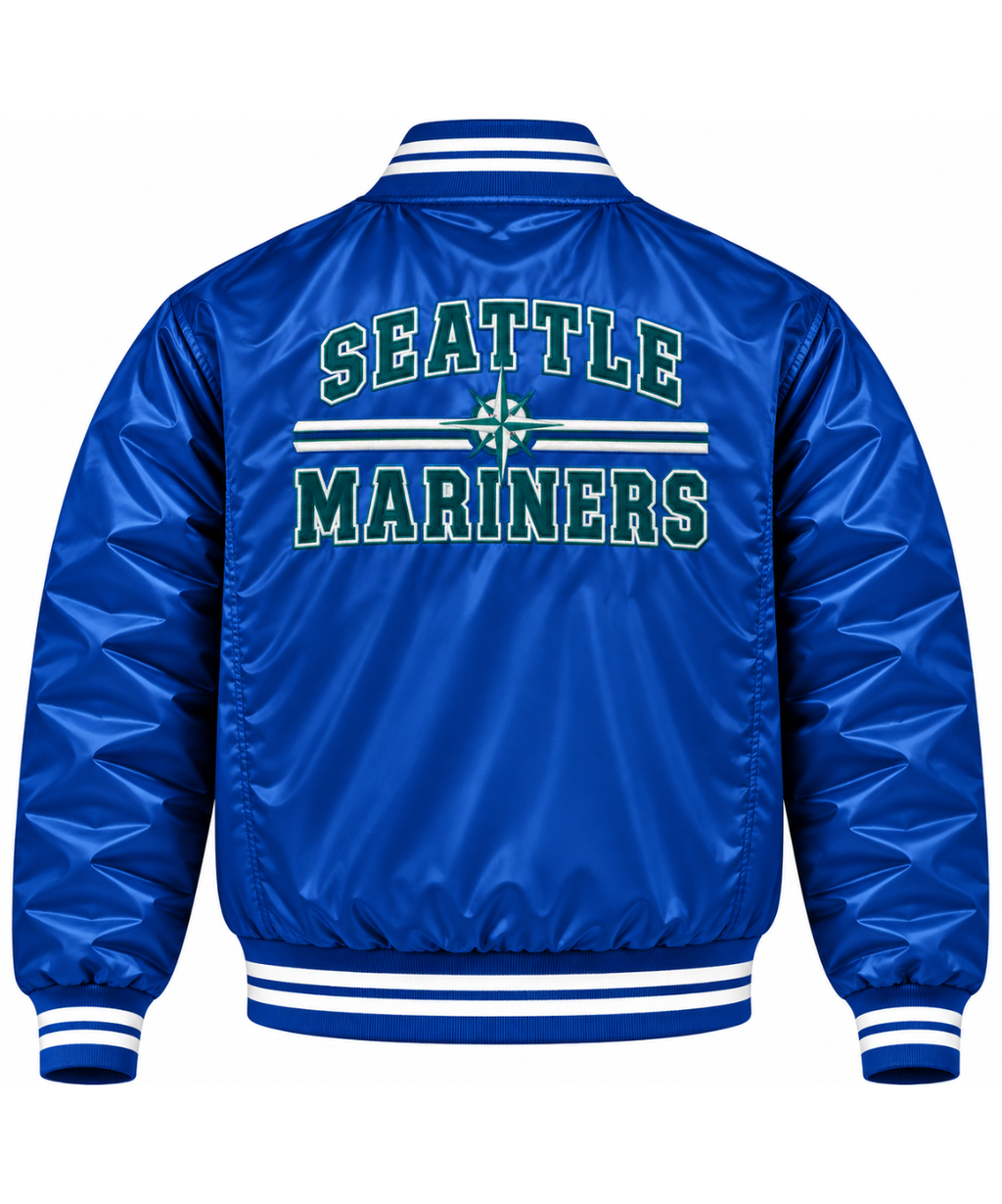 Seattle Mariners Heavyweight Satin Jacket