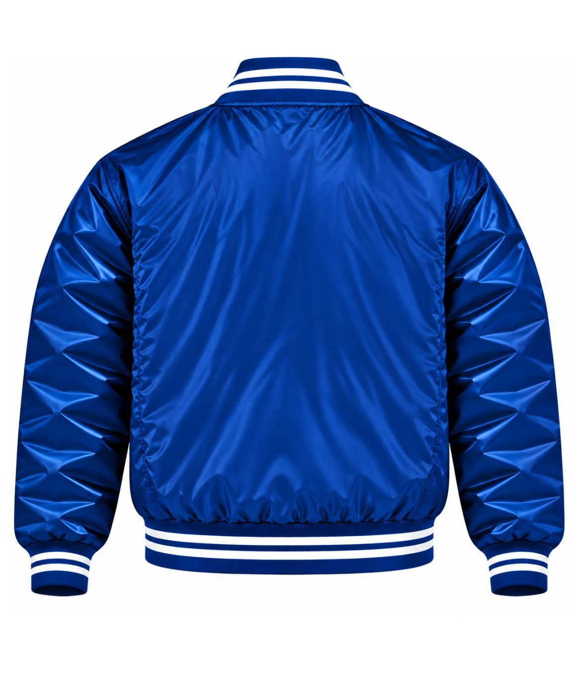Atlanta Braves Blue Heavyweight Satin Jacket Secondary image