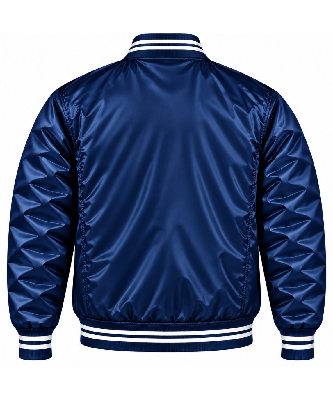 Milwaukee Brewers Navy Heavyweight Satin Jacket Secondary image