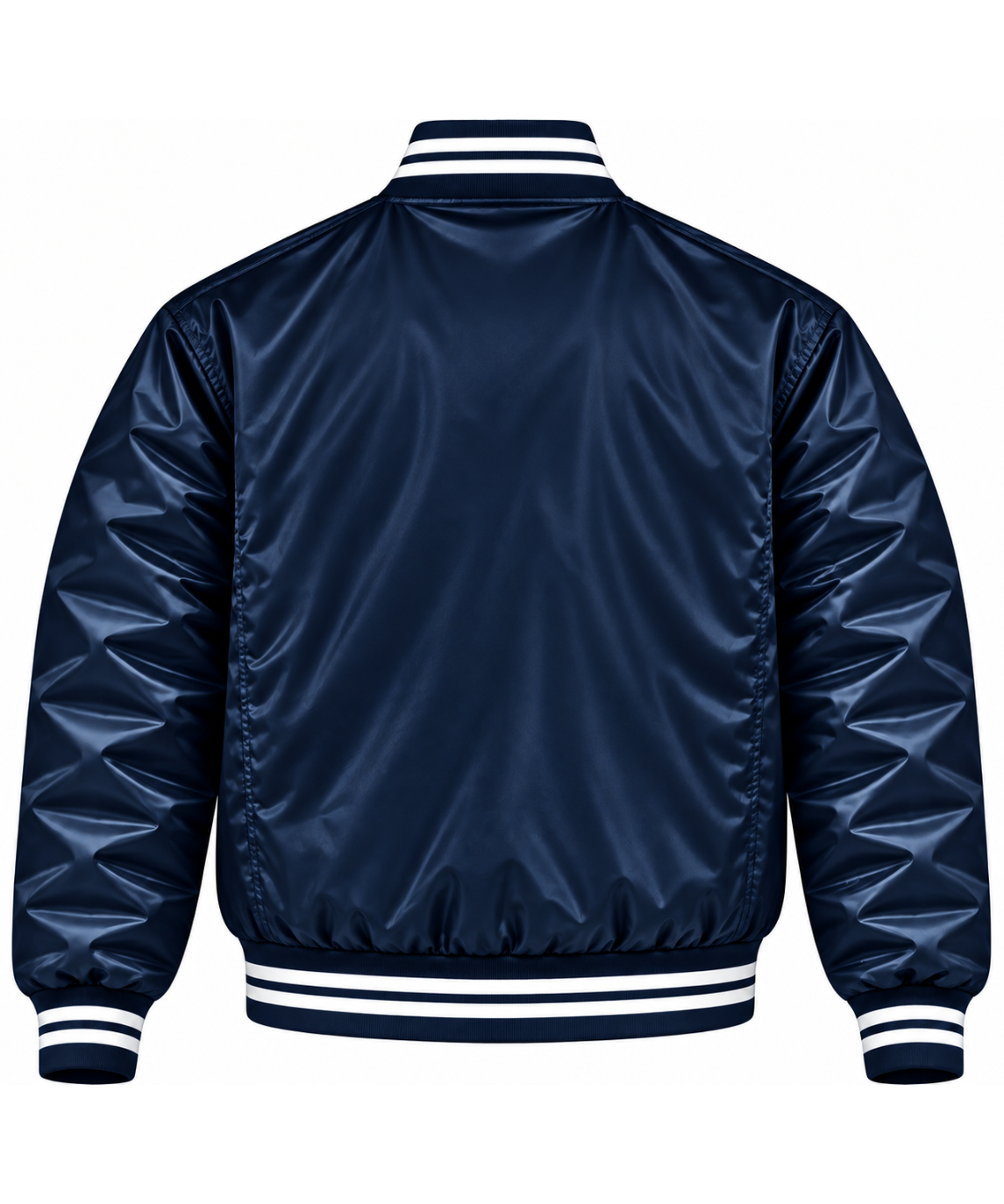 Cleveland Guardians Navy Heavyweight Satin Jacket Secondary image