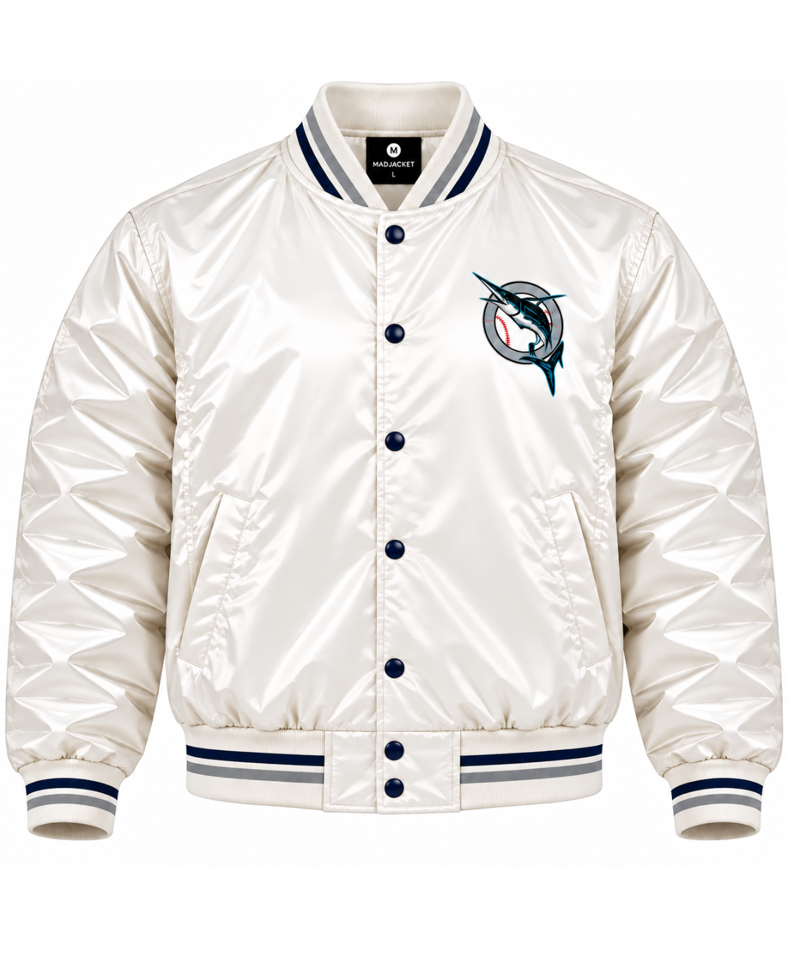 Miami Marlins Game Day Heavyweight Satin Jacket Main image