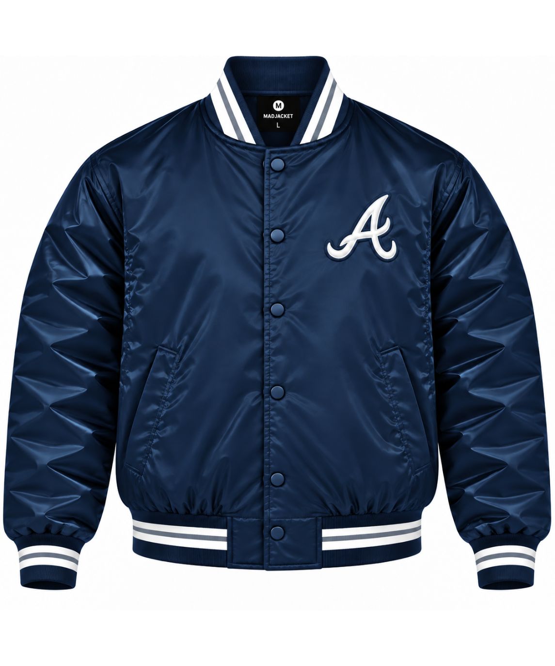 Atlanta Braves Retro Heavyweight Satin Jacket Secondary image