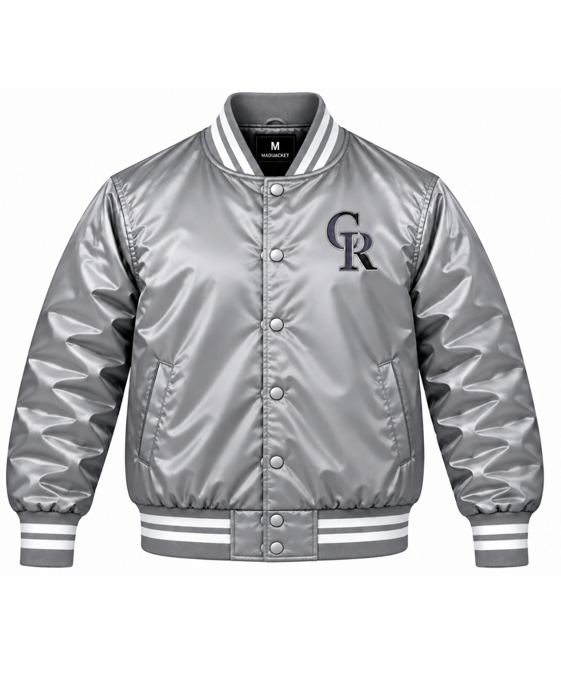 Colorado Rockies Gray Heavyweight Satin Jacket Main image