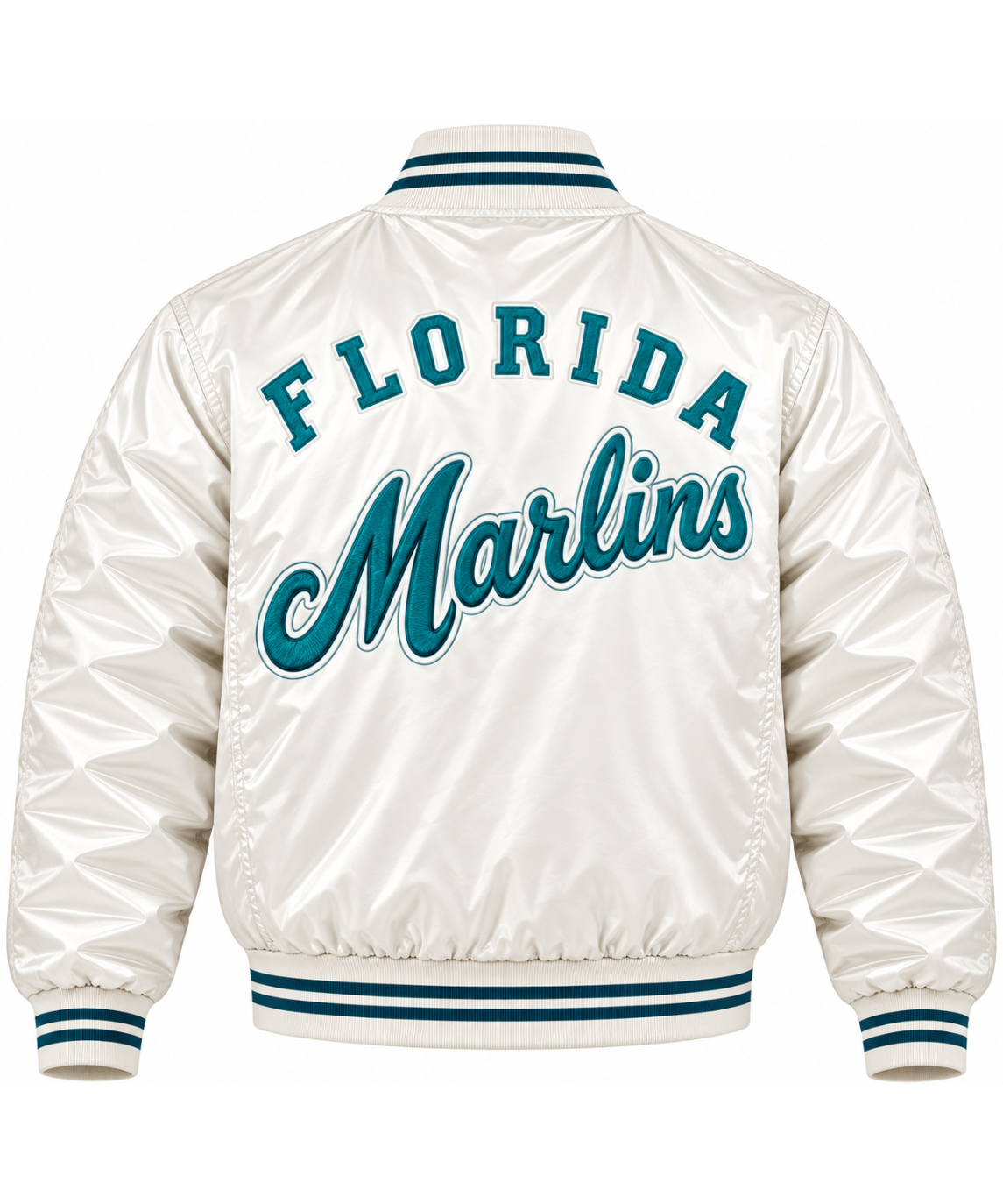Miami Marlins Game Day Heavyweight Satin Jacket Secondary image