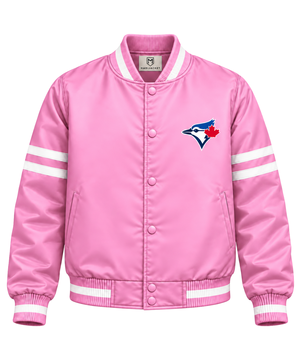 Toronto Blue Jays Pink Heavyweight Satin Jacket Main image