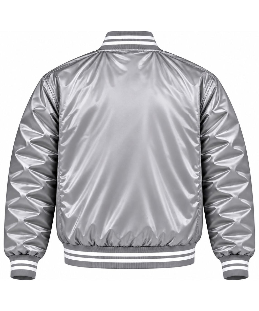 Athletics Gray Heavyweight Satin Jacket