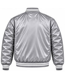 Athletics Gray Heavyweight Satin Jacket