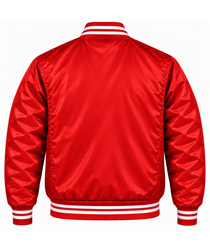 Los Angeles Angels Red Heavyweight Satin Jacket