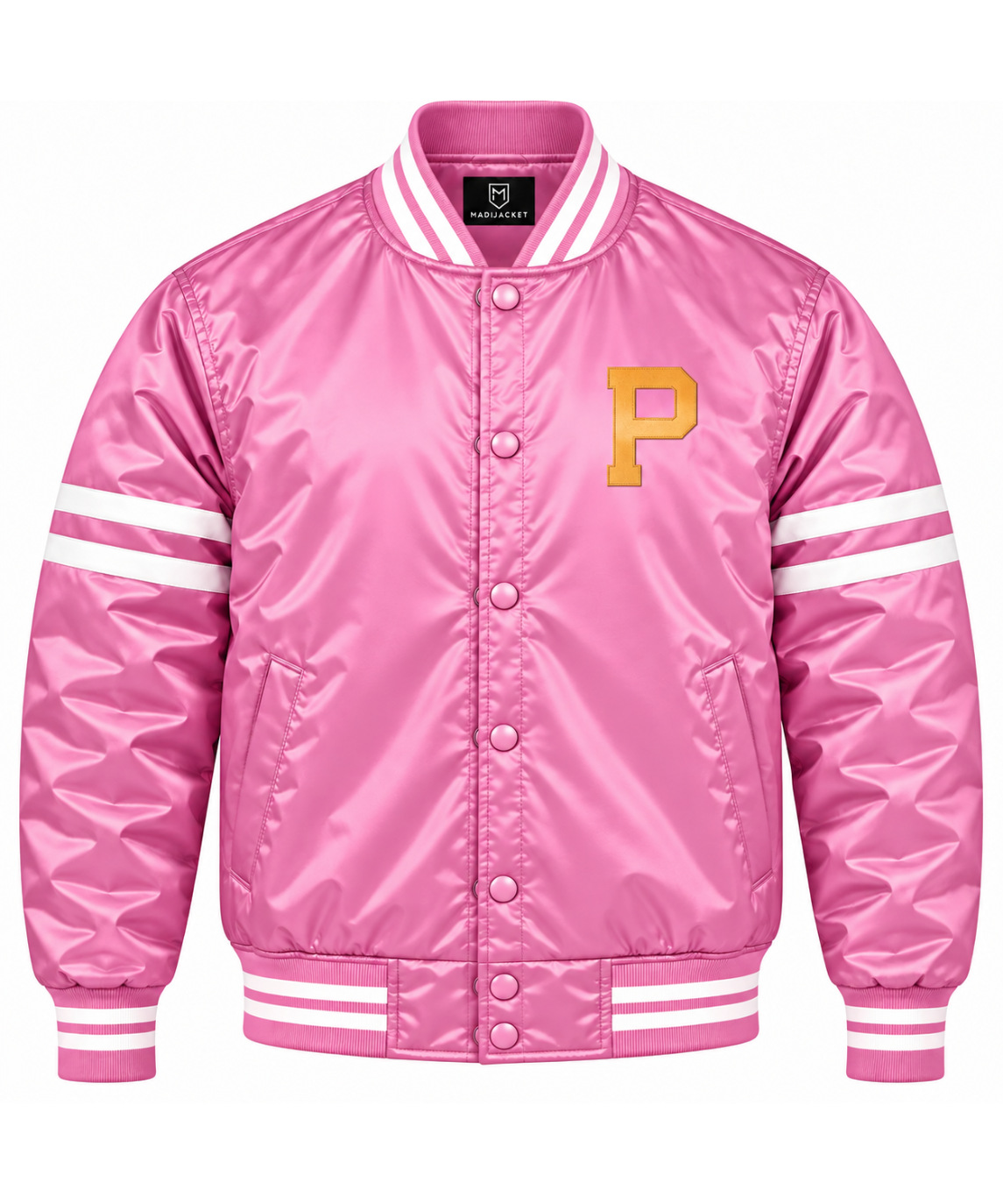 Pittsburgh Pirates Pink Heavyweight Satin Jacket Main image