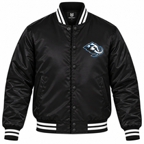 Utah Mammoth NHL Heavyweight Satin Jacket Front View