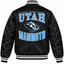 Utah Mammoth NHL Heavyweight Satin Jacket Back View