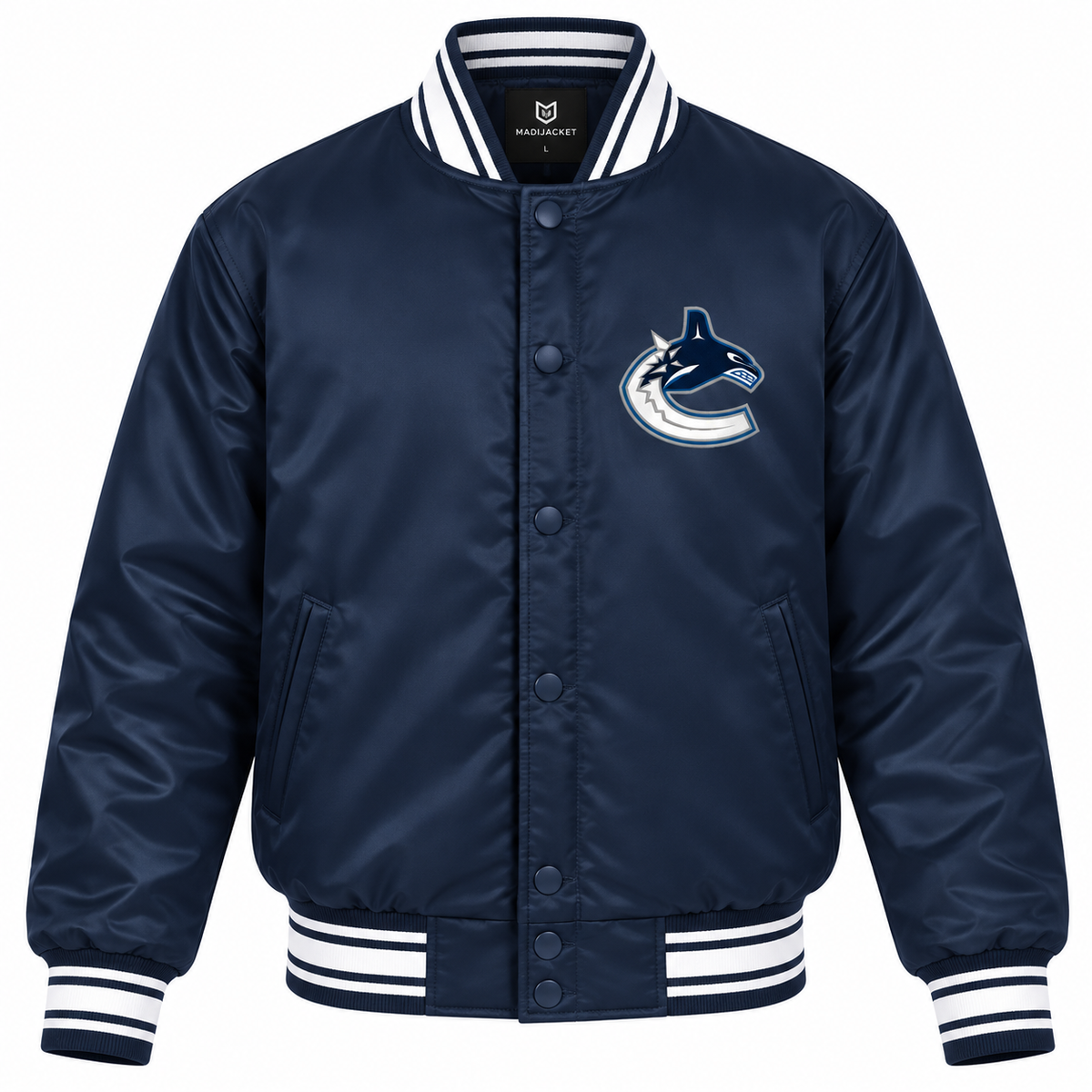 Vancouver Canucks Heavyweight Satin Jacket