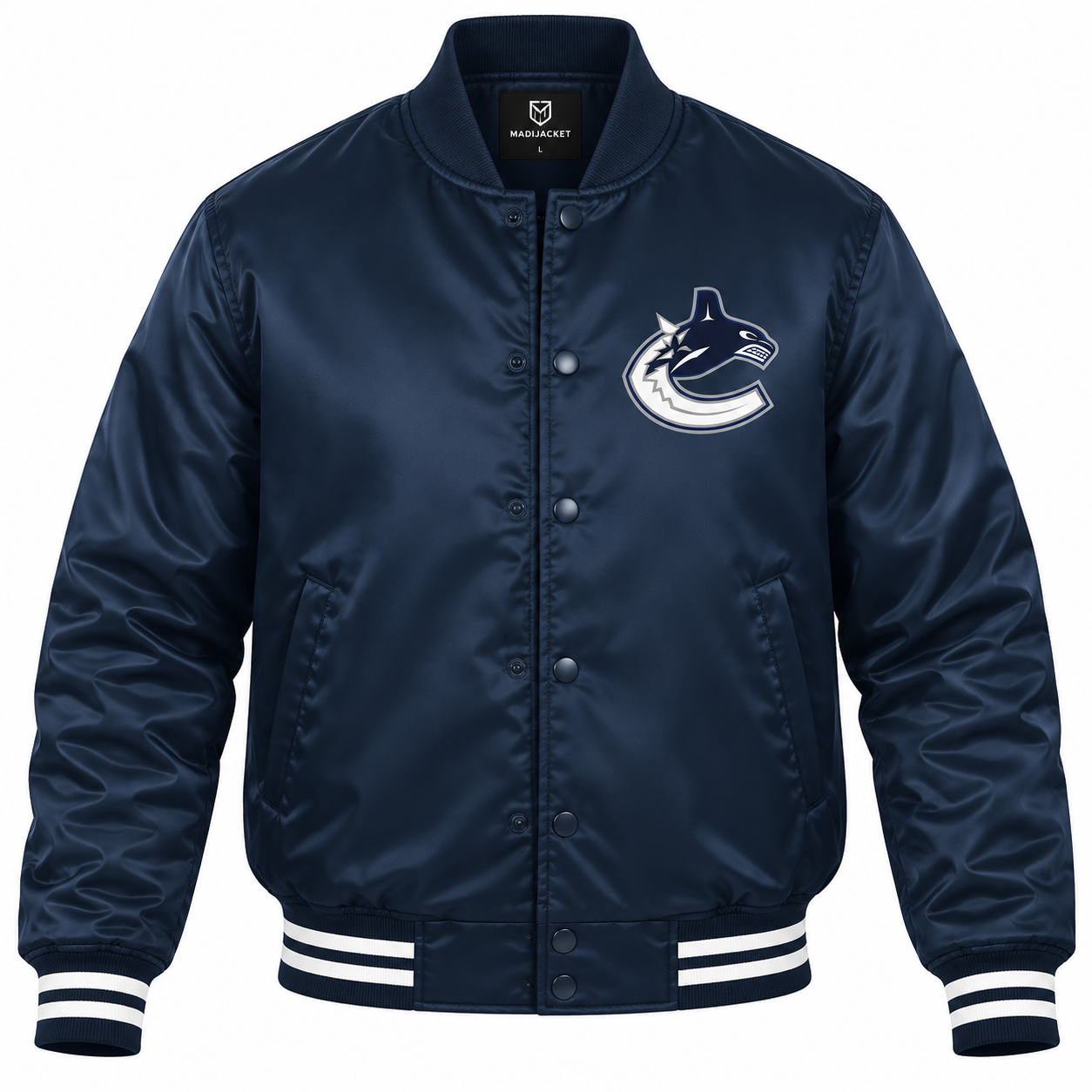 Vancouver Canucks Heavyweight Satin Jacket Secondary image