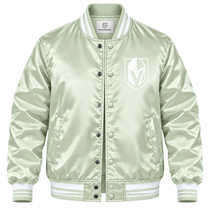 Vegas Golden Knights NHL Heavyweight Satin Jacket Front View