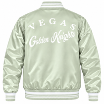 Vegas Golden Knights NHL Heavyweight Satin Jacket Back View