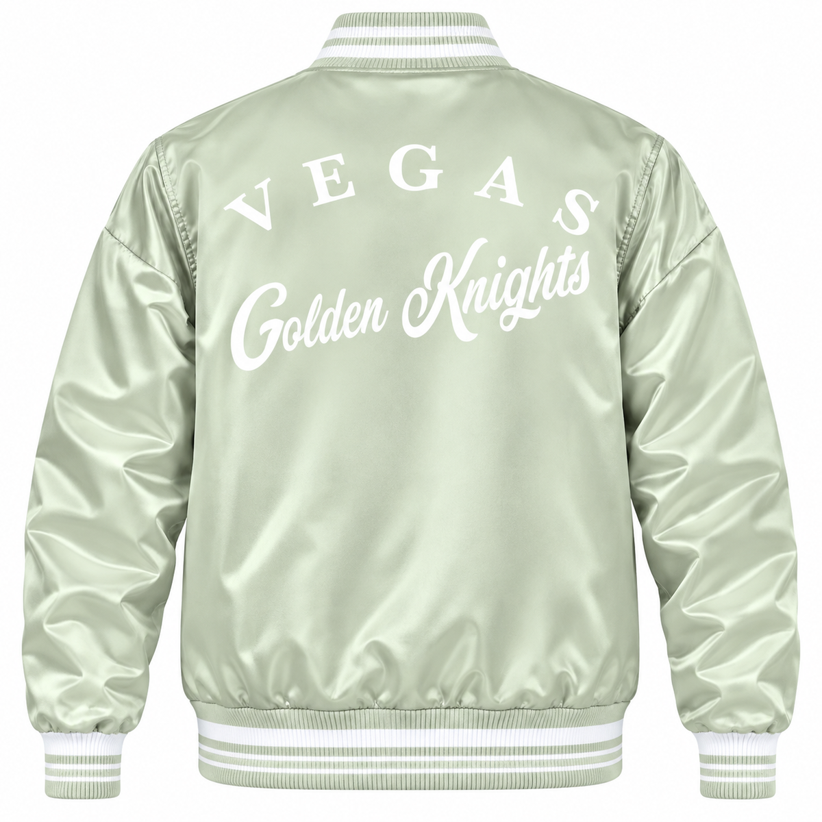 Vegas Golden Knights NHL Heavyweight Satin Jacket Back View