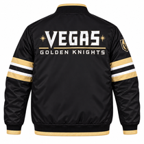 Vegas Golden Knights NHL Heavyweight Satin Jacket Back View