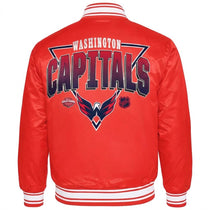 Washington Capitals NHL Heavyweight Satin Jacket Back View