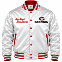 Georgia Bulldogs Full Snap Heavyweight Satin Jacket