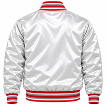 Ohio State Buckeyes Full Snap Heavyweight Satin Jacket