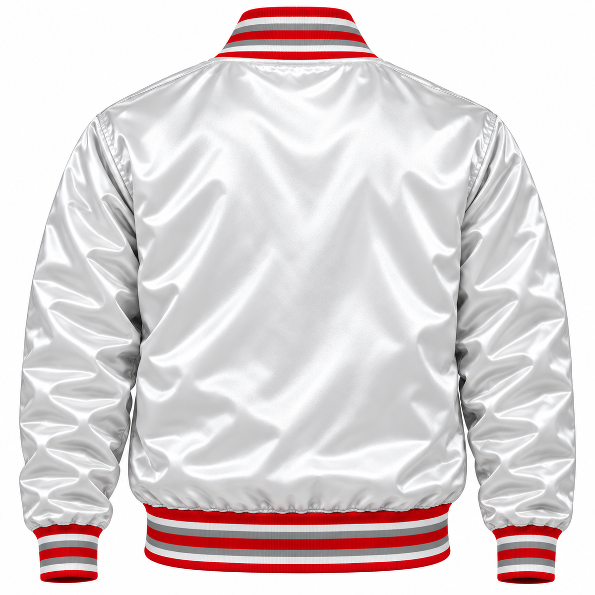 Ohio State Buckeyes Full Snap Heavyweight Satin Jacket