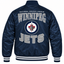 Winnipeg Jets NHL Heavyweight Satin Jacket Back View