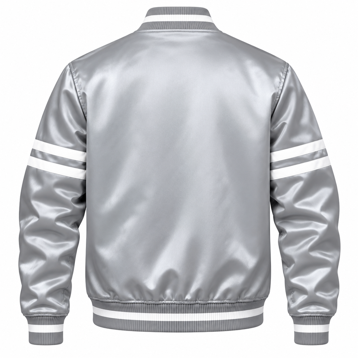 San Diego Padres Stripe Sleeves Heavyweight Satin Jacket Secondary image