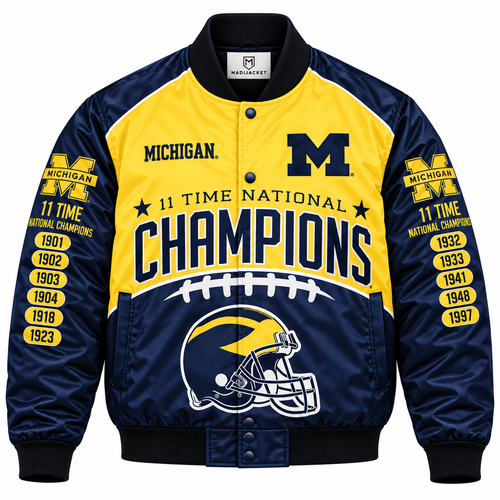 Michigan Championship Heavyweight Satin Jacket
