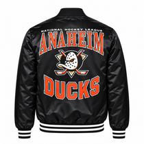Anaheim Ducks Team Graphics Heavyweight Satin Jacket