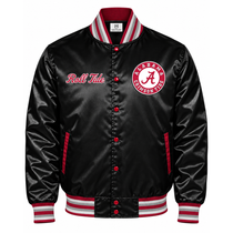 Alabama Crimson Tide Full Snap Heavyweight Satin Jacket
