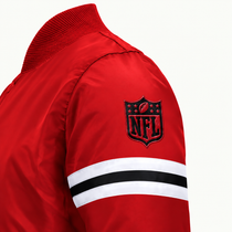 Atlanta Falcons Stripe Sleeve Heavyweight Satin Jacket