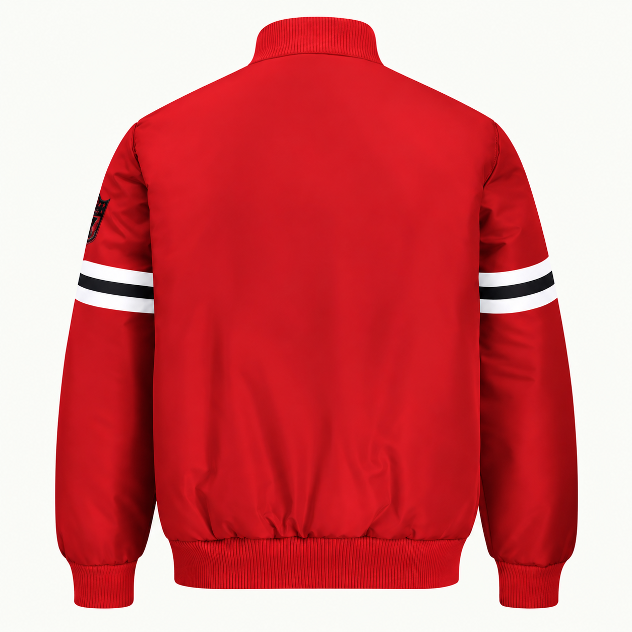 Atlanta Falcons Stripe Sleeve Heavyweight Satin Jacket Secondary image